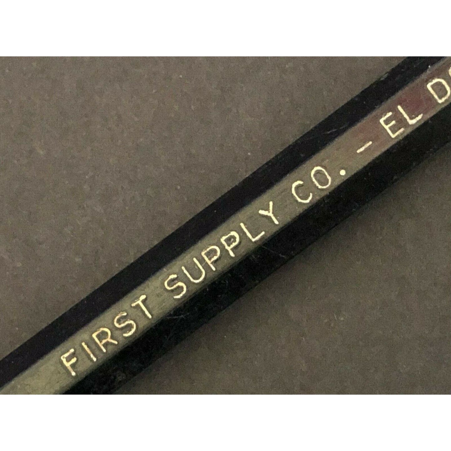 c1940's-50's "First Supply Co. El Dorado, KS" Bakelite? Mech Advertising Pencil