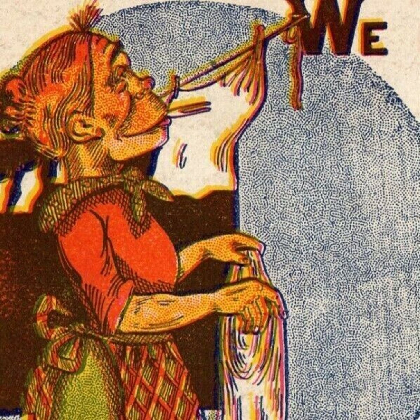 "We Have A Full Line" Clothesline c1905 Undivided NP Comic Humor Postcard
