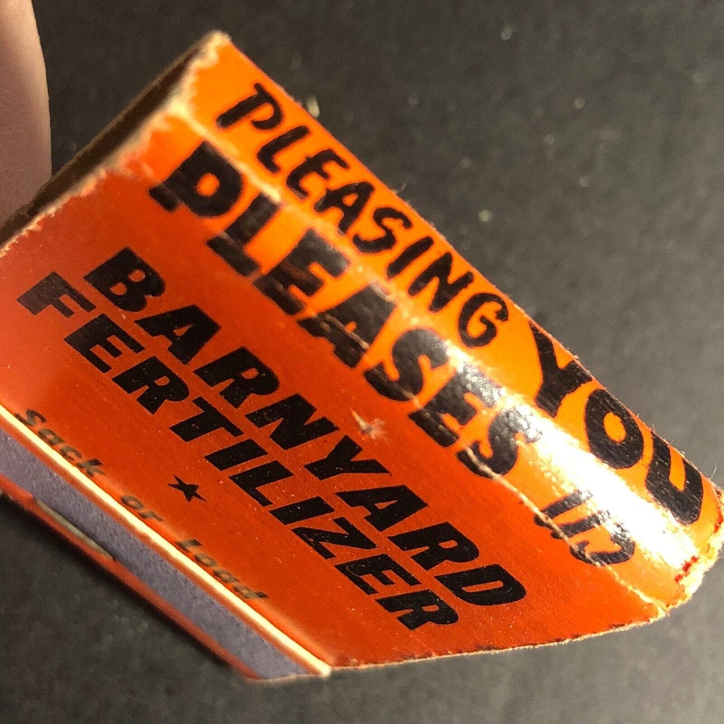 Barnyard Fertilizer "AXminster 6-2560" Matchbook c1940's 20-Strike Scarce