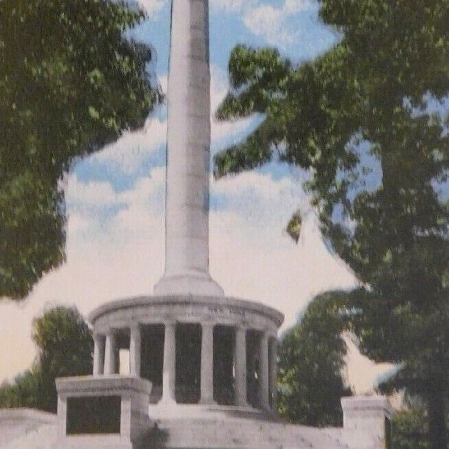 Vintage Postcard - NY State Monument, Lookout Mt. Chattanooga, TENN TN