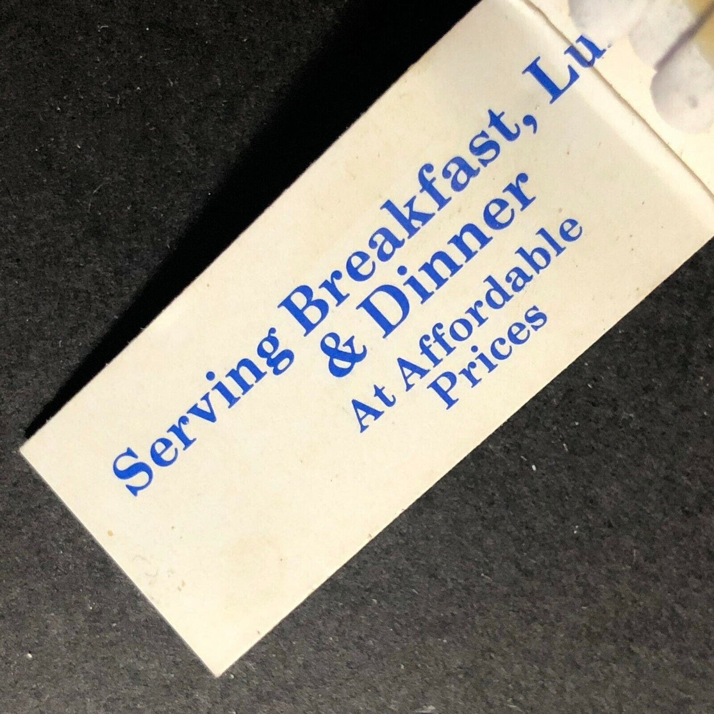 Vintage c1970's Full Slim 10 Strike Matchbook Blue Front Cafe Breckenridge CO.