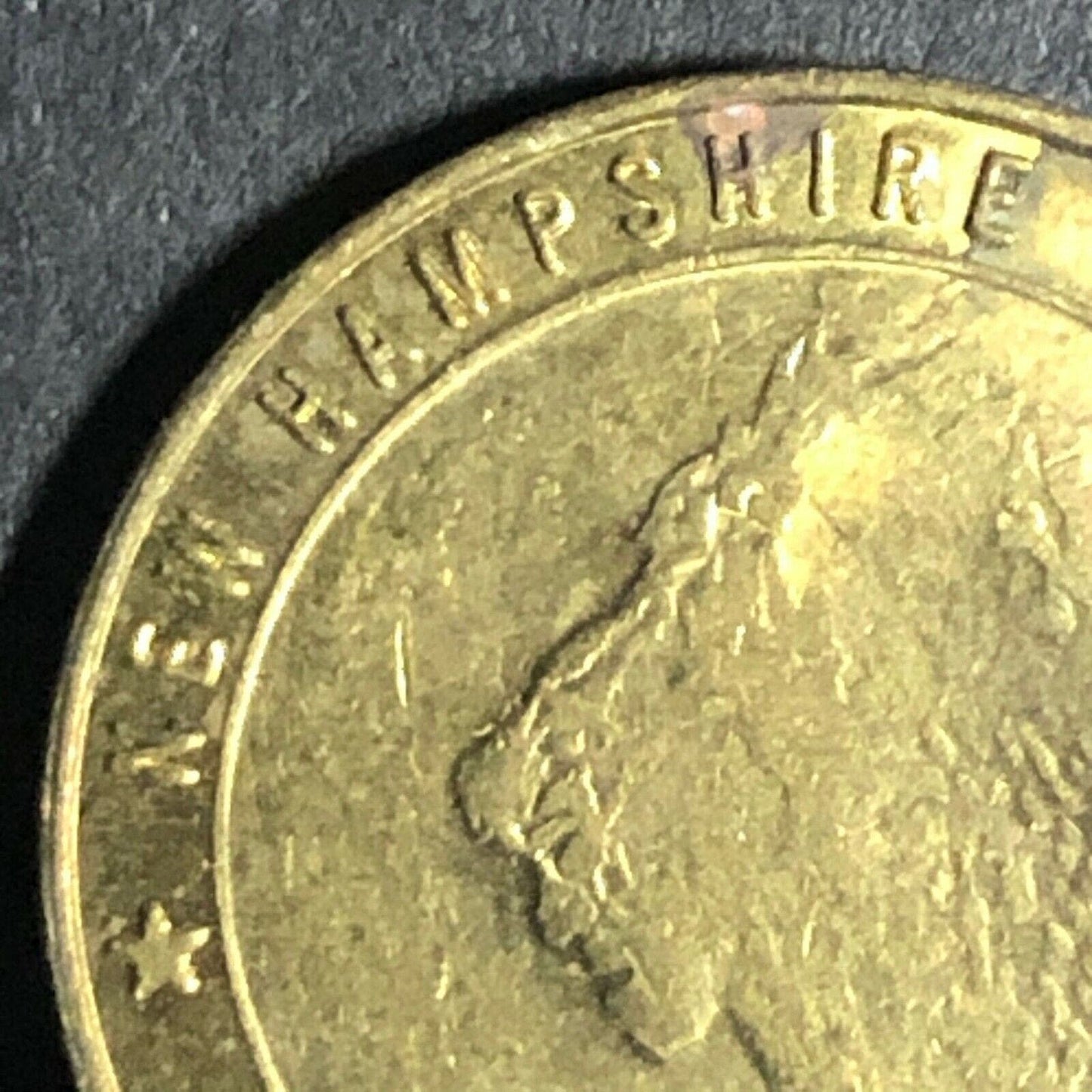 22.8mm New Hampshire Public Works and Highways Token - Fauver Coll.