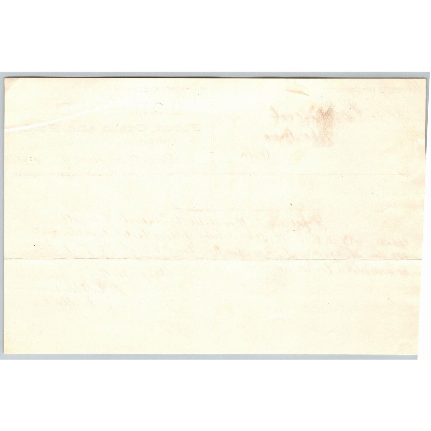 1883 Ouray, CO D.C. Hartwell Flour Grain Feed Letterhead - Scarce