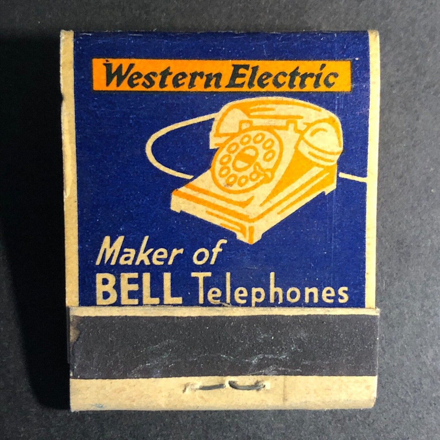 Western Electric Hawthorne Works Bell Telephone Matchbook c1930's-40's (#4)