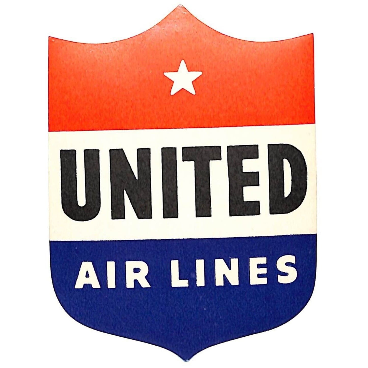 Delta Airlines Shield - Die Cut Red White Blue Luggage Label