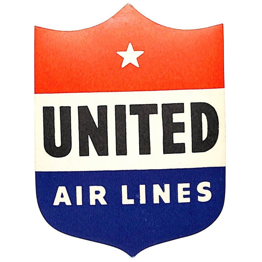Delta Airlines Shield - Die Cut Red White Blue Luggage Label