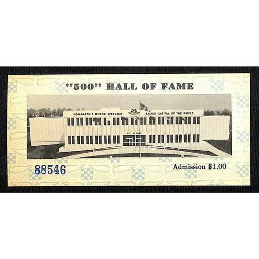 Indianapolis Motor Speedway Hall of Fame Museum Ticket INDY 500 88546 1979