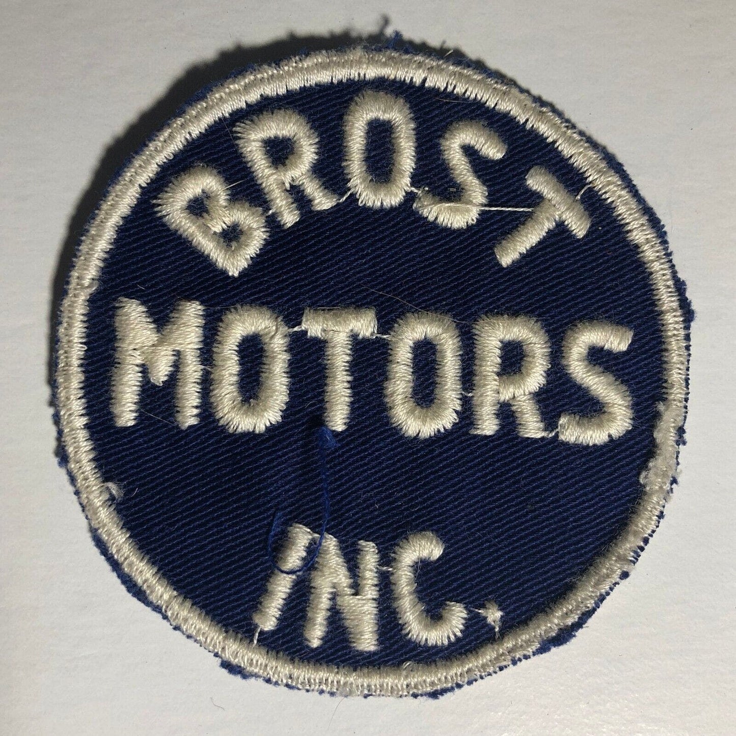 Brost Motors (Chevrolet) Depew / Lancaster, NY Vintage Embr. Patch c1940's-50's