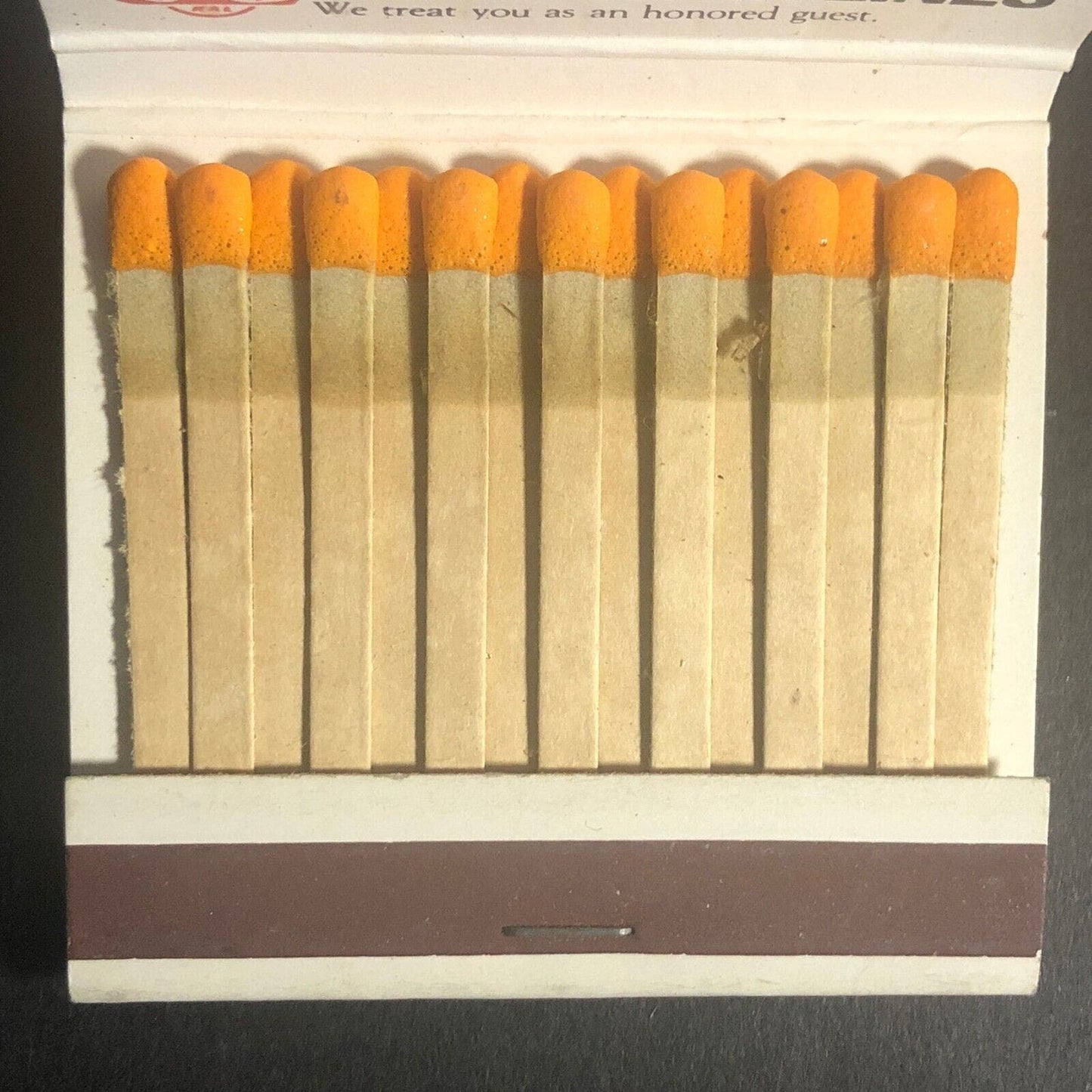 Korean Air Lines Hyatt Regency c1960's-70's Full 15 Strike Matchbook Very Scarce