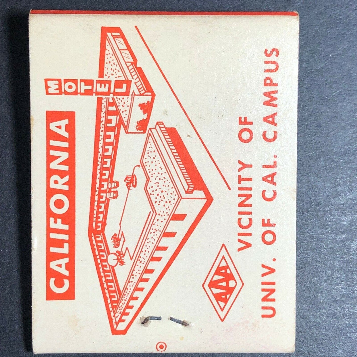 1960's-70's Full Matchbook "California Motel" Berkeley, CA