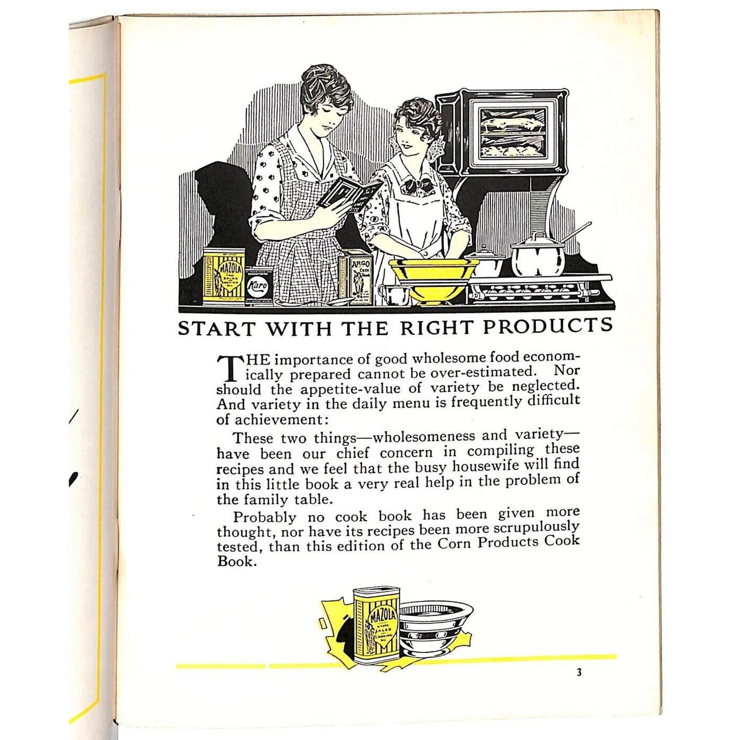 Argo Mazola Karo "Proven Recipes" Booklet 62pp c1920 VGC Anthropomorphic