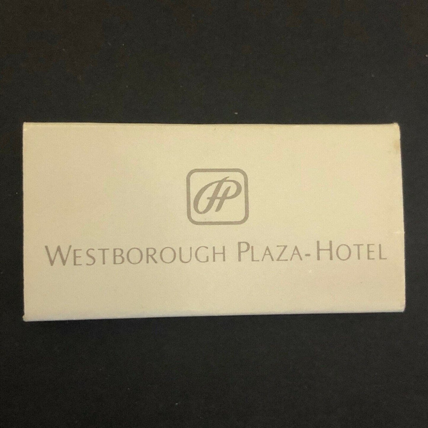 c1980's-90's Wooden Matchbox Matchbook - Westborough Plaza Hotel