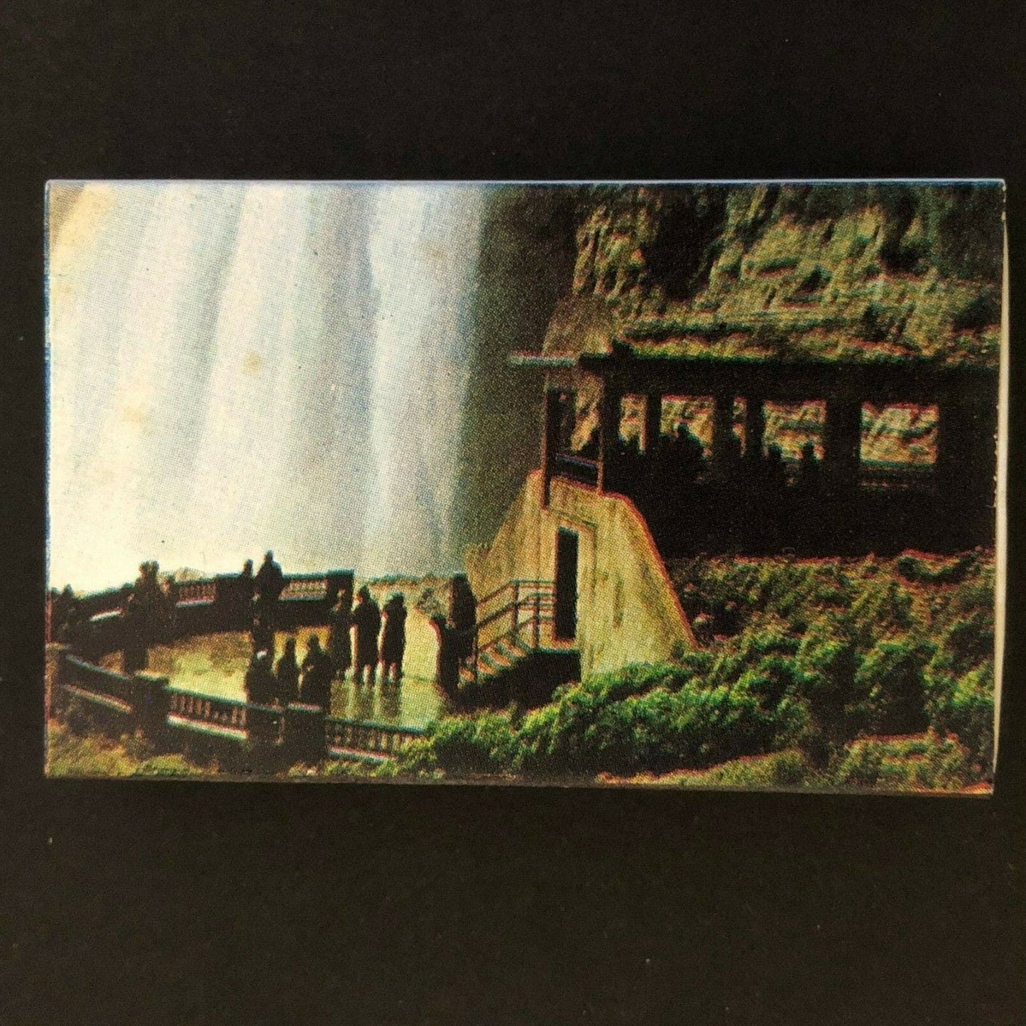 c1970's-80's Wooden Matchbox Matchbook "Observation Plaza" Niagara Falls