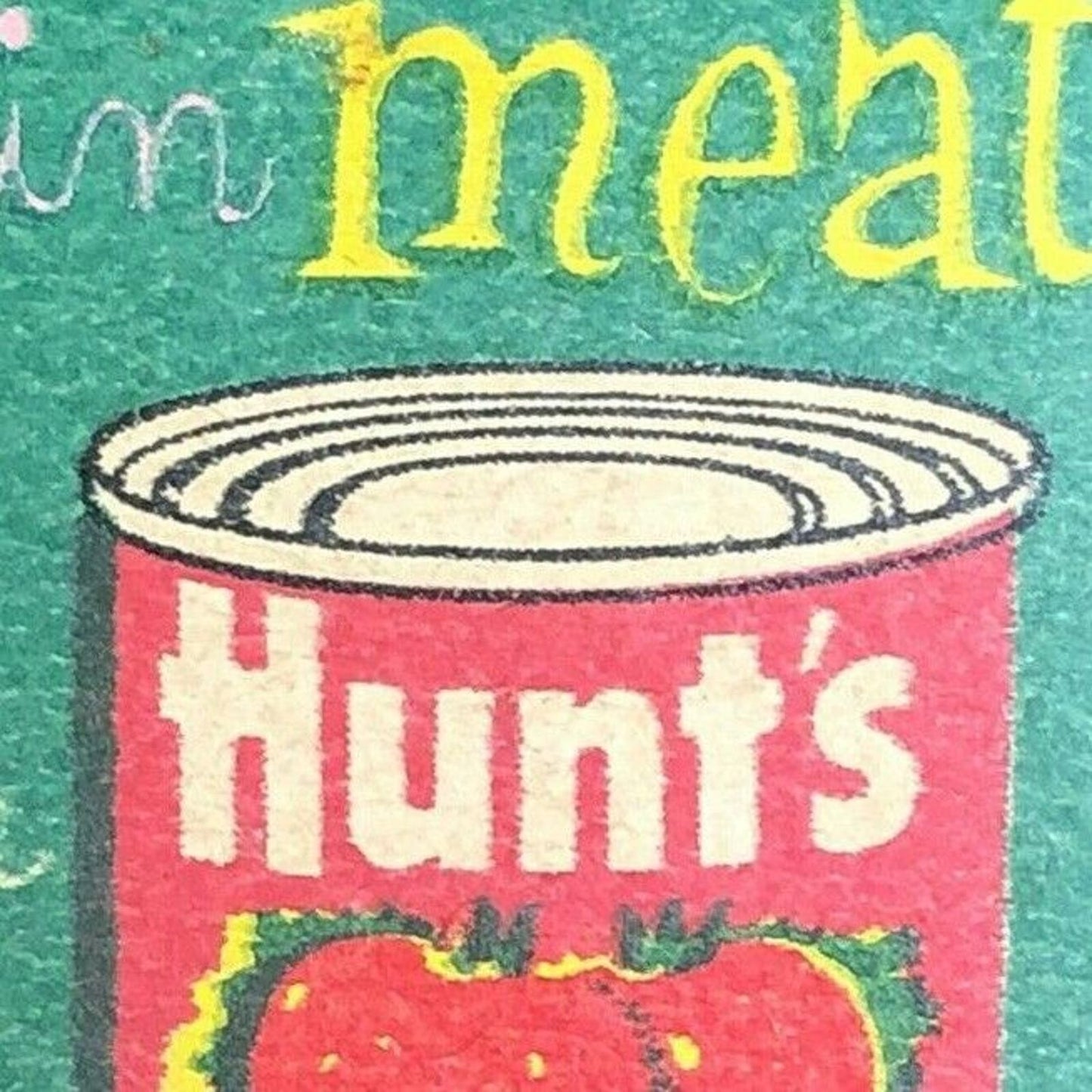 1960's Full Matchbook - Hunt's Tomato Sauce w/ 15 min. Meat Loaf Recipe