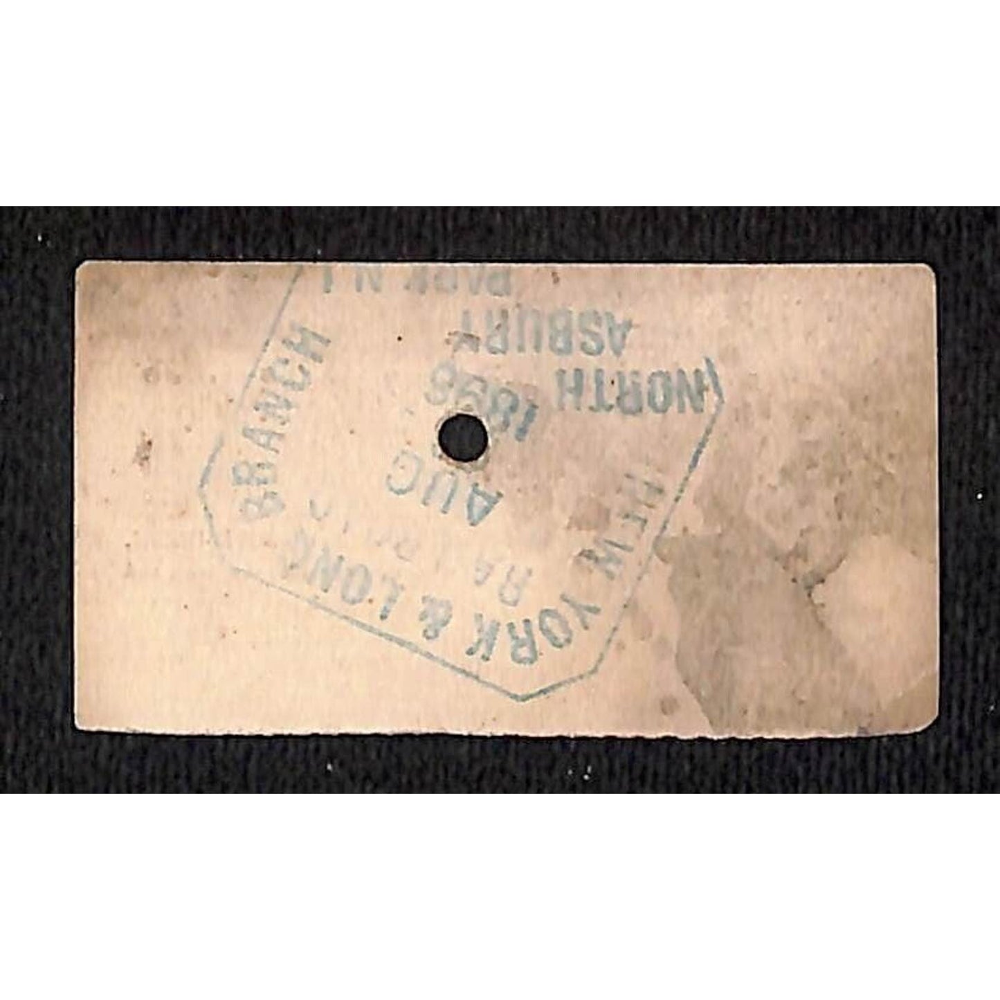 New York & Long Branch Railroad 1896 Albany, NY / North Asbury Park #808
