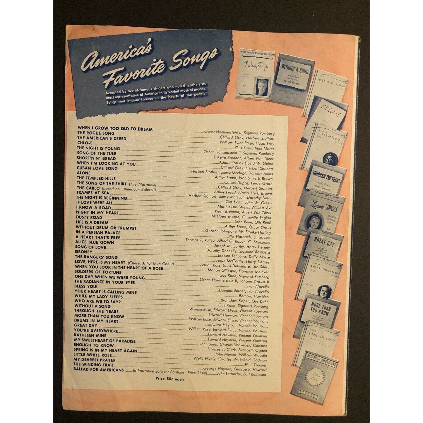 Vintage 1940's Sheet Music "Candy" Mack David, Joan Whitney & Alex Kramer