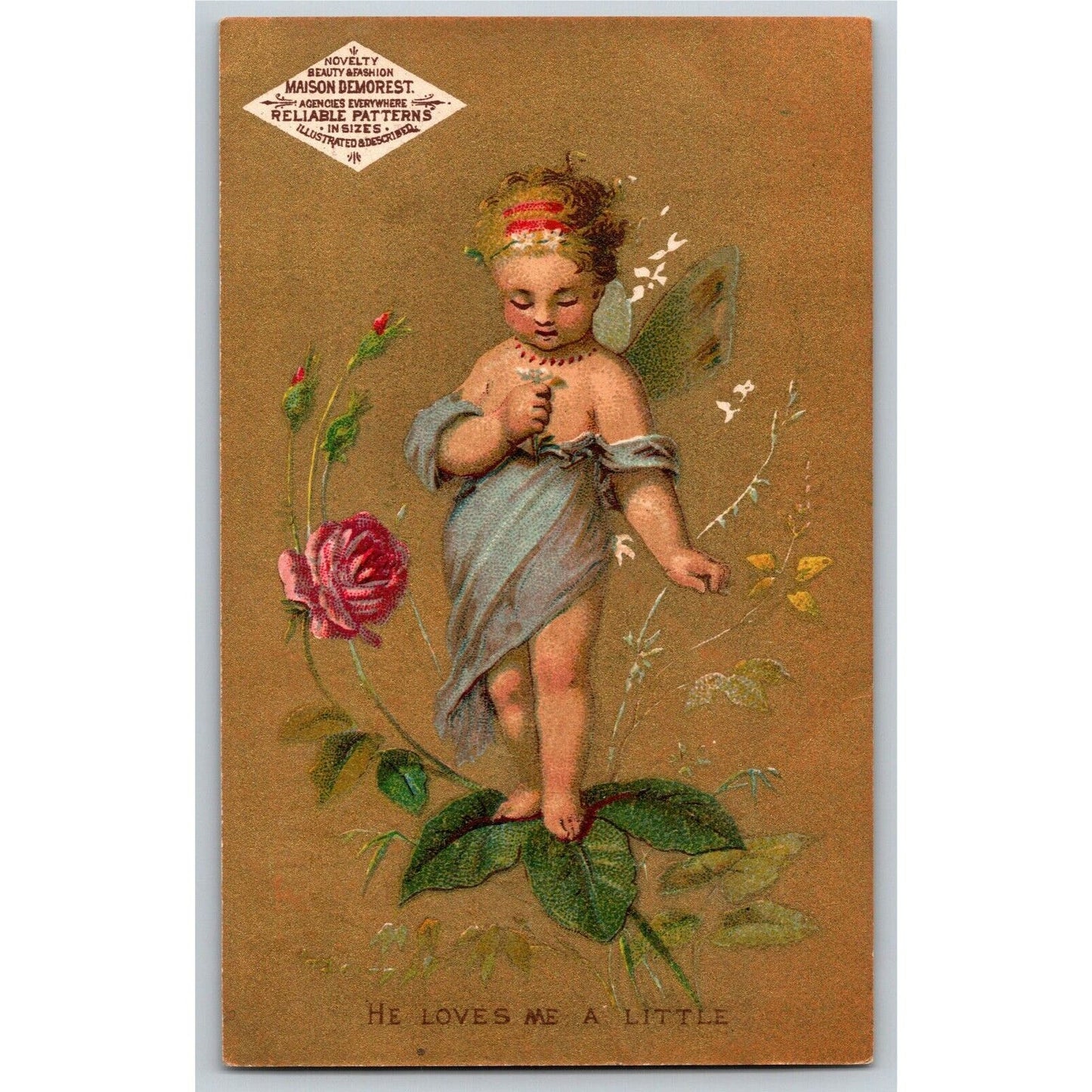Victorian Trade Card - Maison Demorest Patterns Wannamaker Philadelphia, PA
