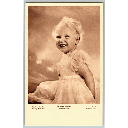 c1940's "Her Royal Highness, Princess Anne" PPC Postcard - Unposted