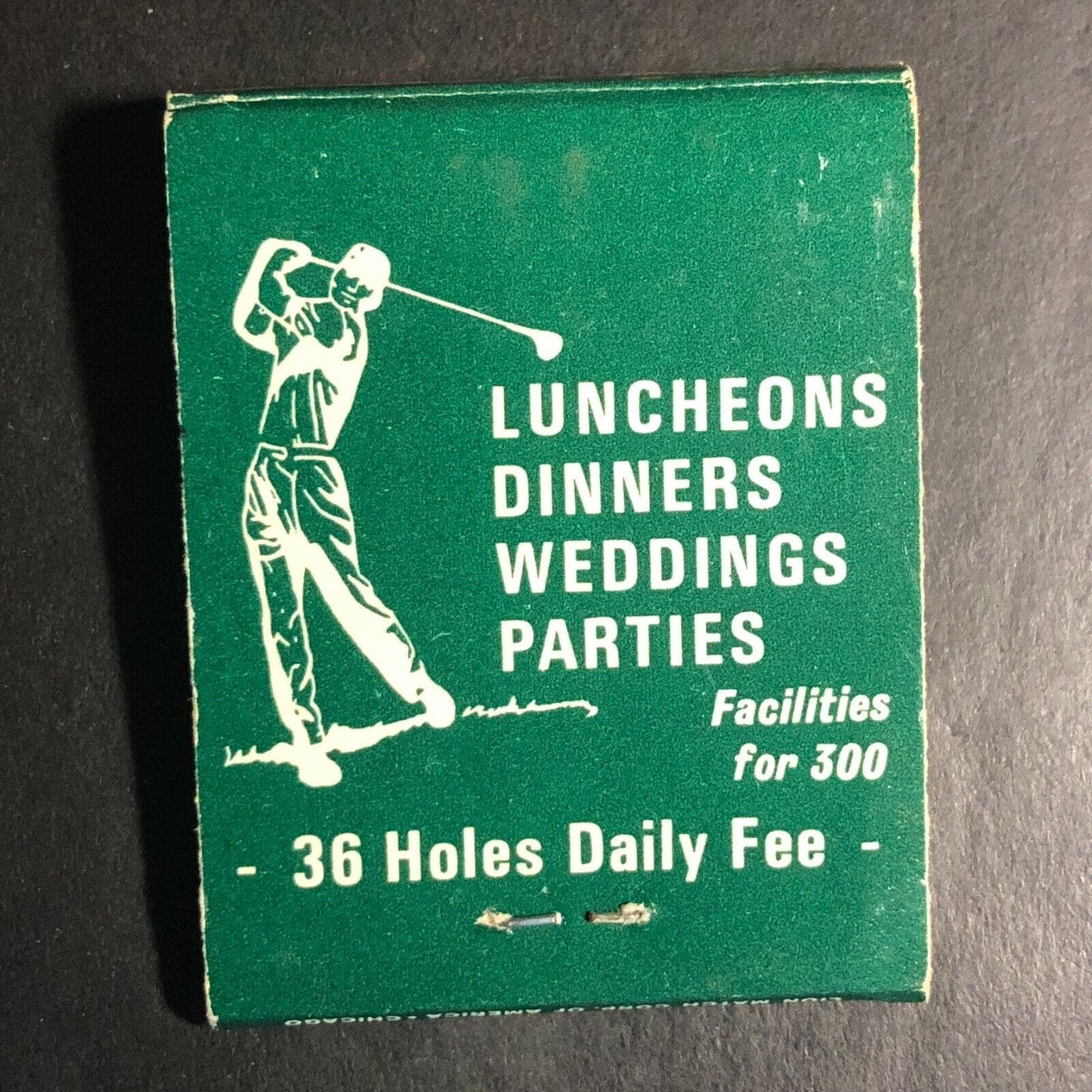 White Pines Gold Club Bensenville, IL Matchbook c1974-84 w/ Swinging Golfer