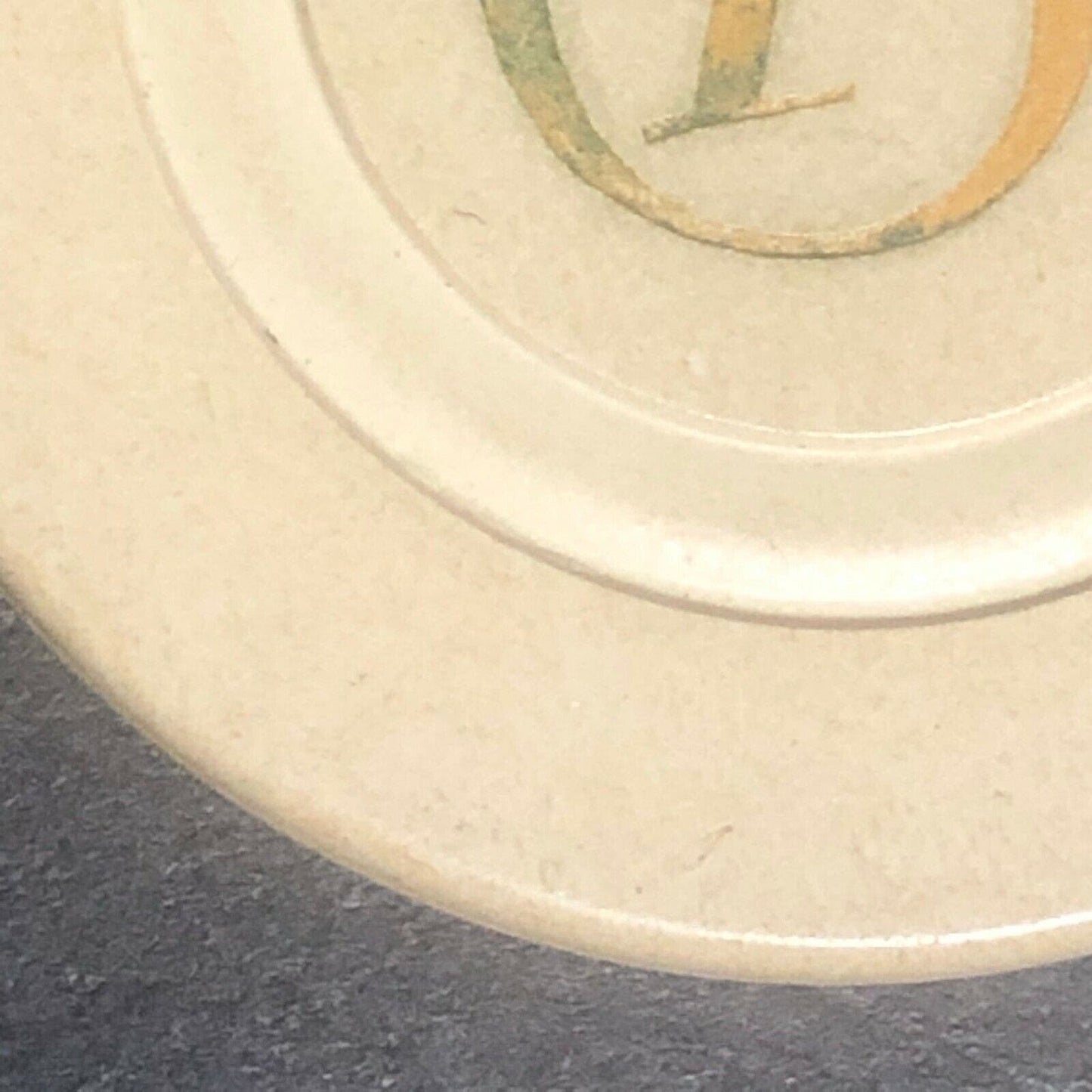 Monarch Clay Poker Chip Single Letter "R" "G" ? Monogram - Eisenstadt Coll.