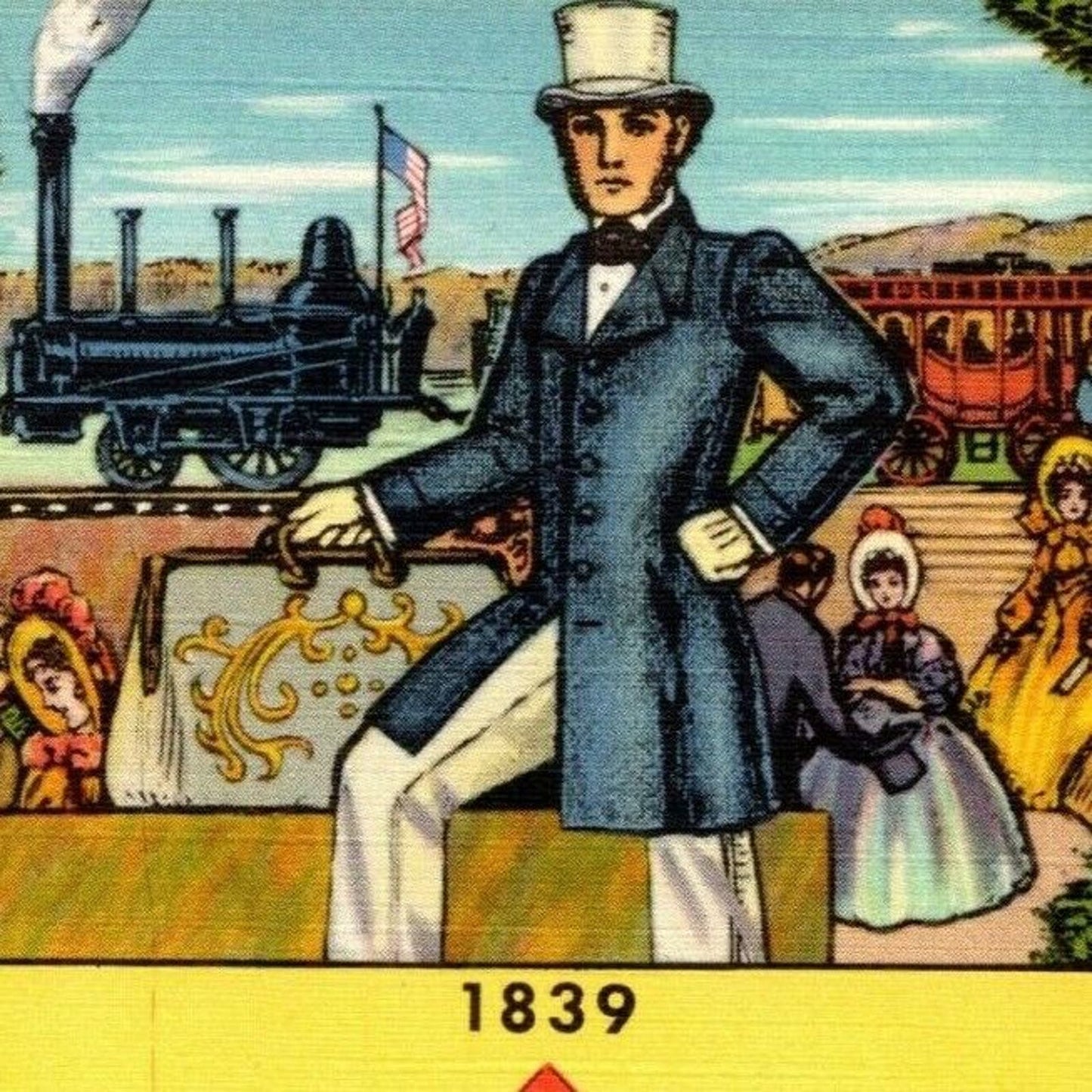 1940 San Francisco World's Fair Linen Postcard - Railway Express Exhibit