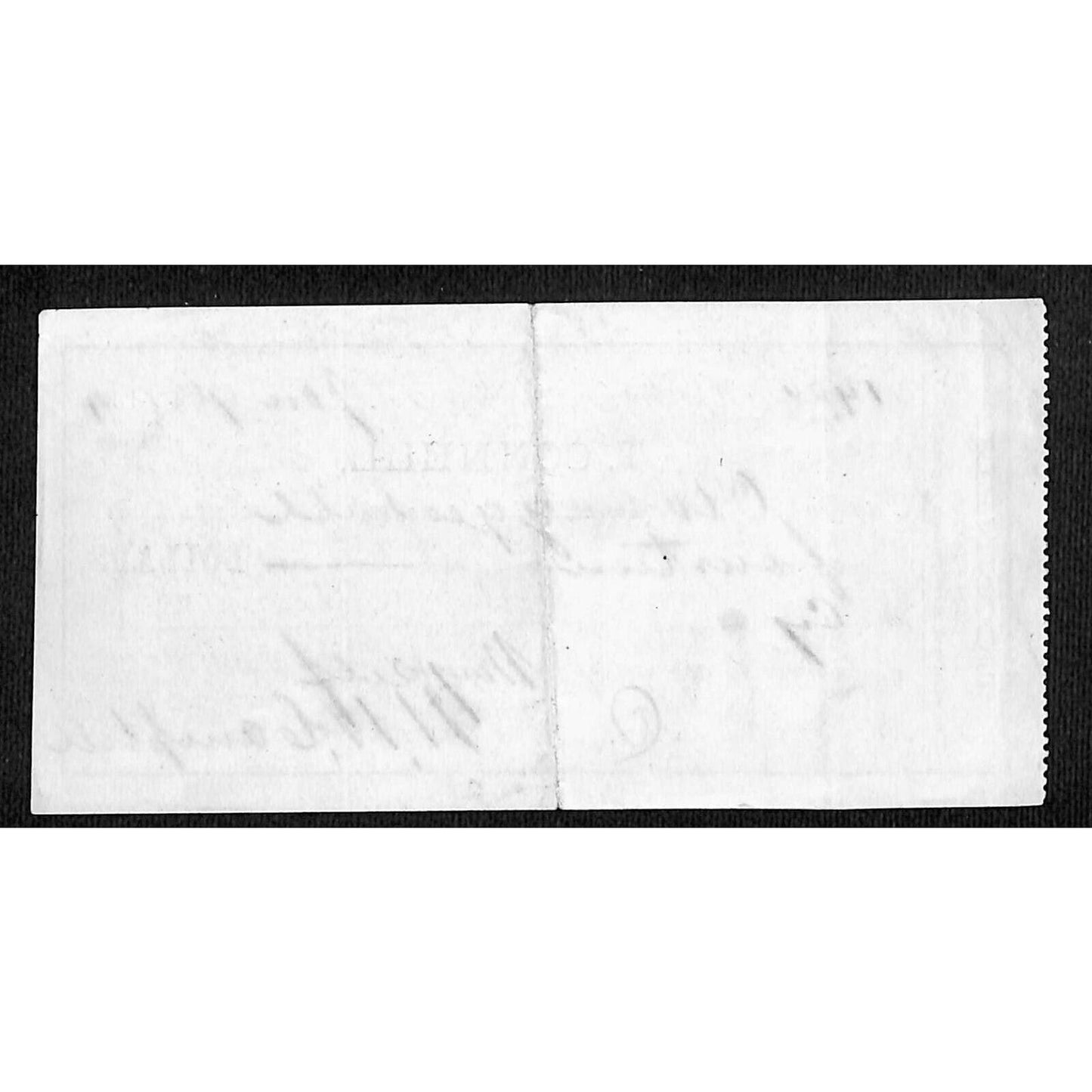 Darlington, Ok Indian Territory 1884 T. Connell Indian Trader Check Scarce