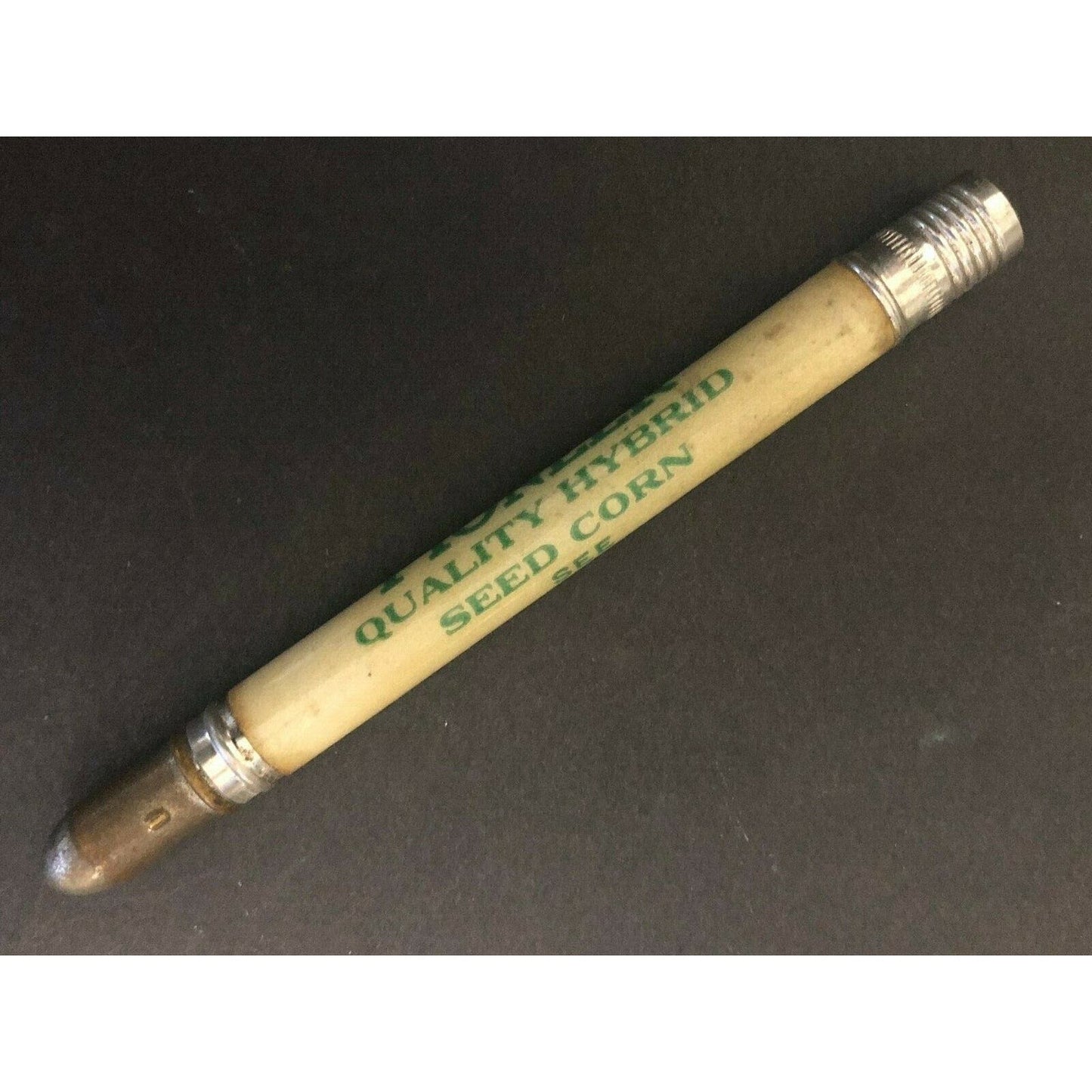 c1930's-40's "Levi Gowdy Pioneer Seed Corn Melbourne" Advertising Bullet Pencil