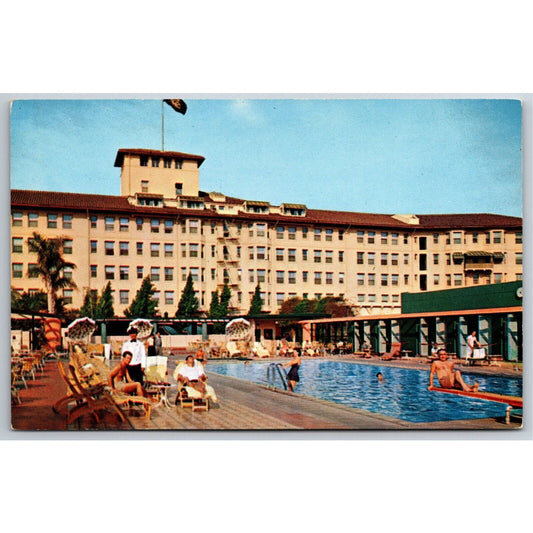Los Angeles Ambassador Sun Club (Hotel) Postcard NP Chrome - c1960's