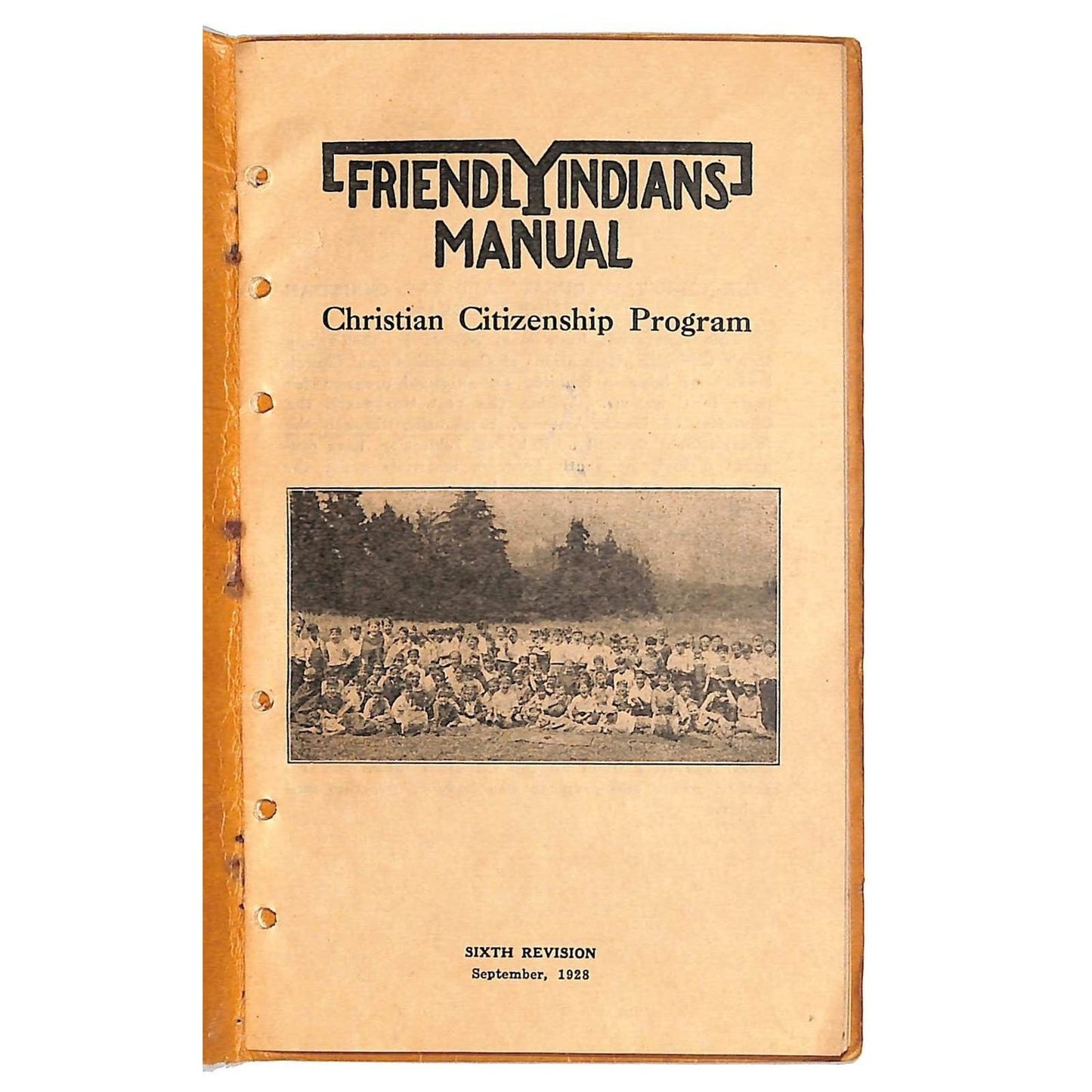 YMCA California "Friendly Indians" Manuel 1928 20pp VGC Scarce