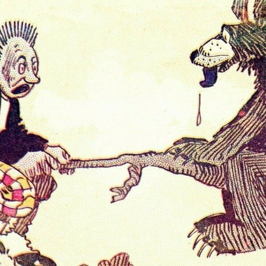 "The Game Is Up With Me" c1905 Vintage Undivided Unposted Comic Humor Postcard
