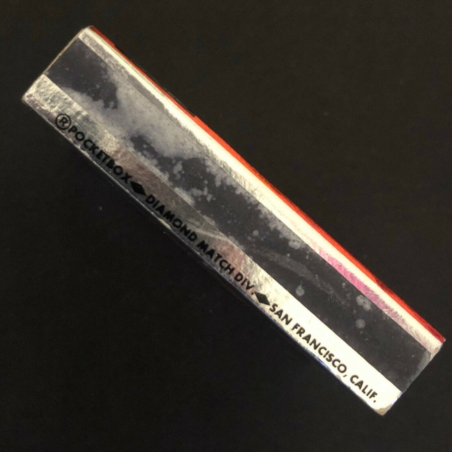 c1970's-80's Wooden Matchbox Matchbook "The Point Lounge"