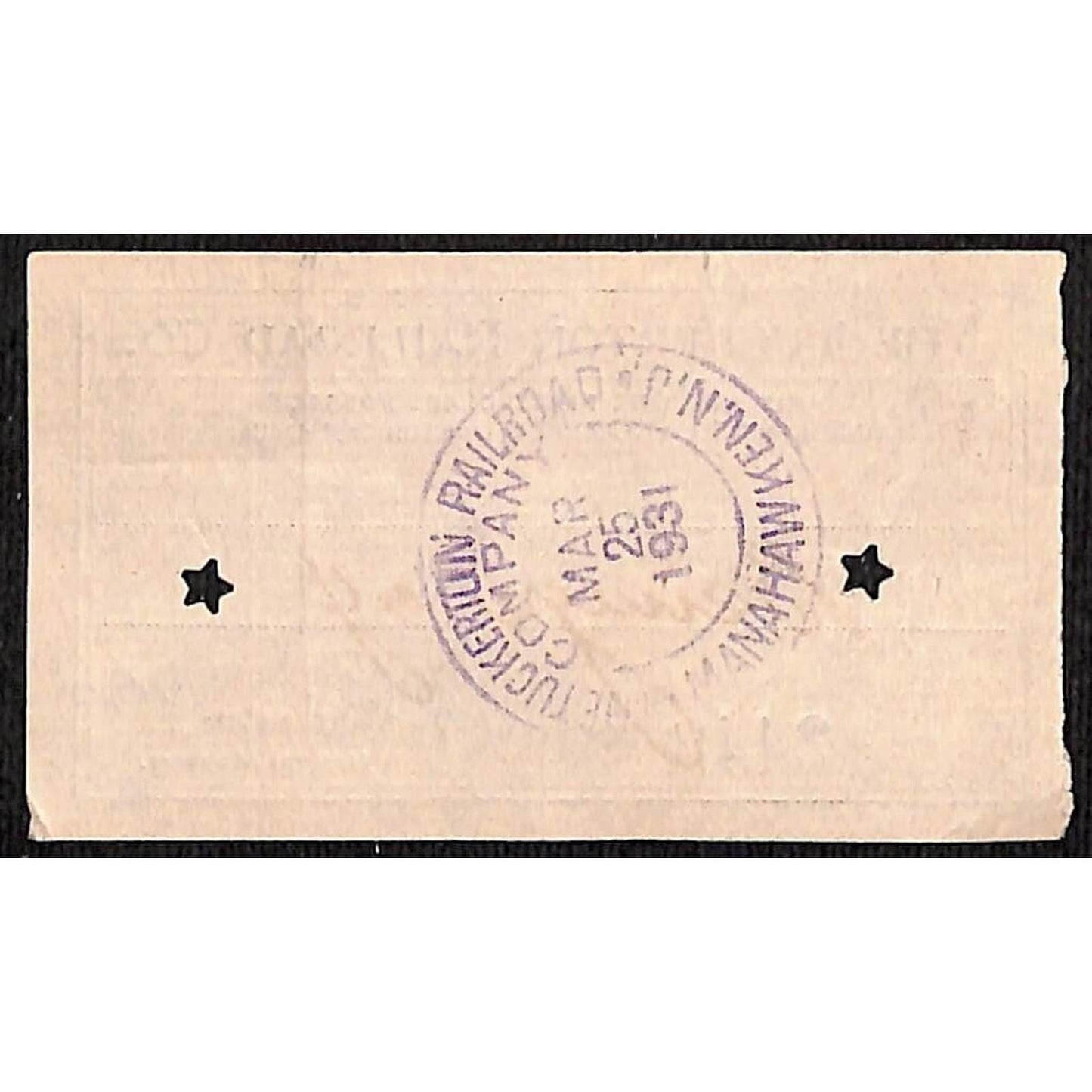 1931 Tuckerton Railroad Manahawken, NJ Group of 9 First Class Tickets