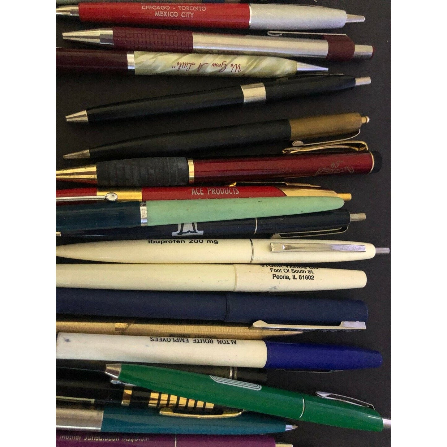 Group of 30 Mostly c1970's-90's Mid-Quality Pens /Markers - Some Advertising