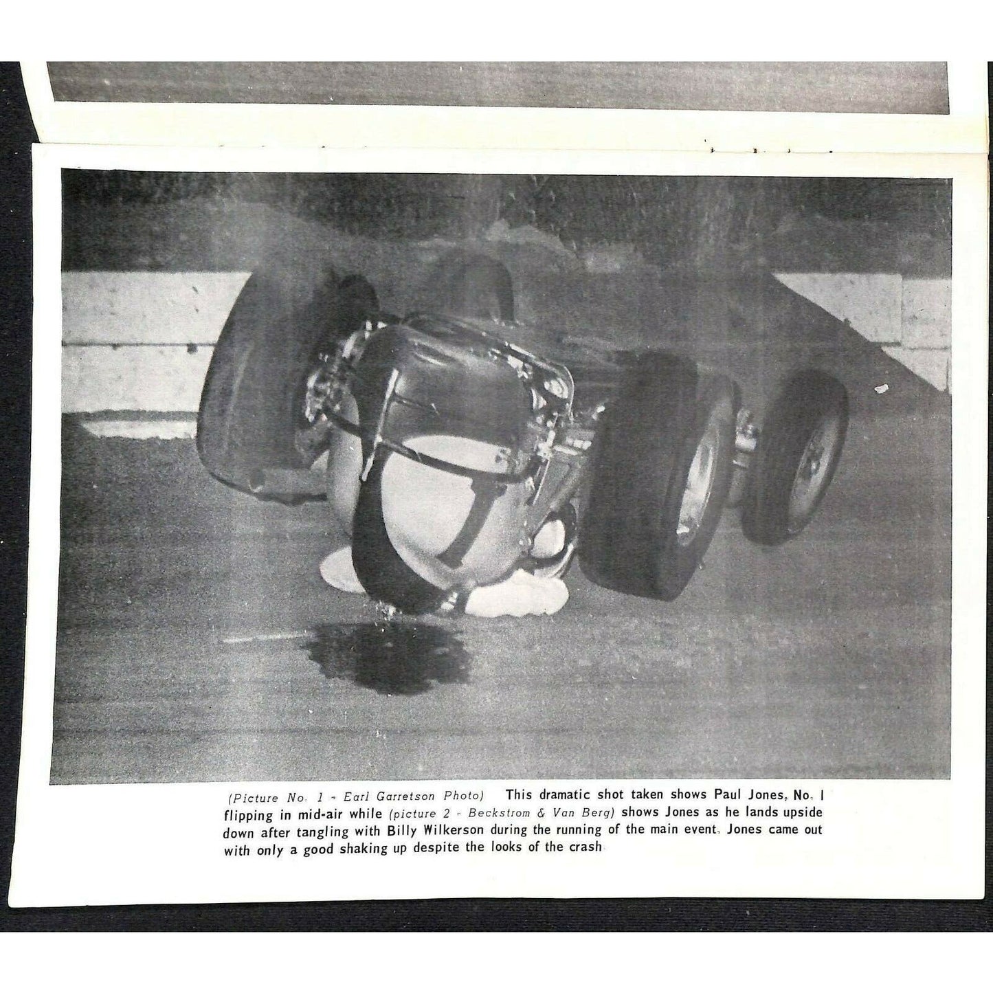 Scarce 7/16 1966 Sprint Car Auto Racing CRA Program Whiteman Speedway 16pp.