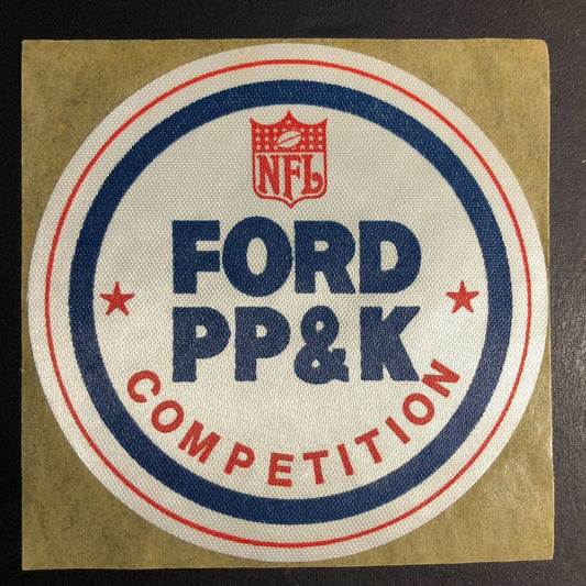 NFL Ford PP&K Competition Sticker 3" c1970 Scarce