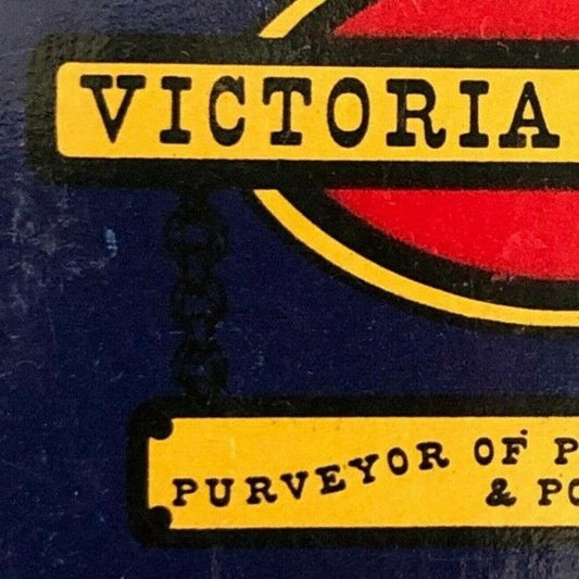 c1990's Vintage Wooden Matchbox / Matchbook "Victoria Station" Many Cities