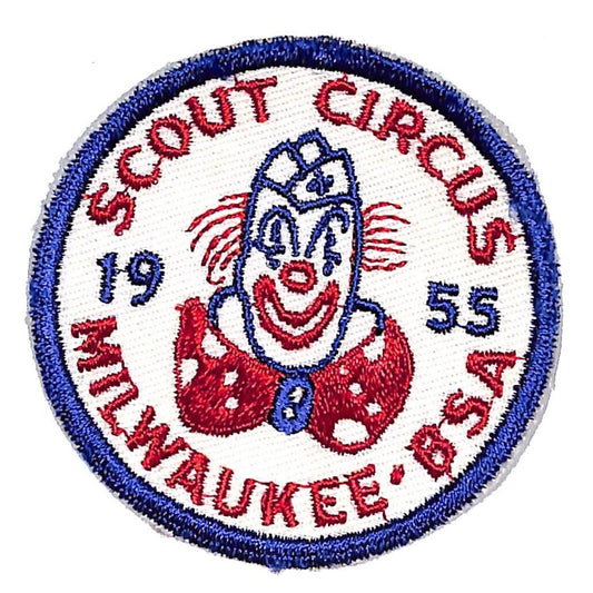 BSA Patch Scout Circus 1955 Milwaukee BSA Clown - Scarce