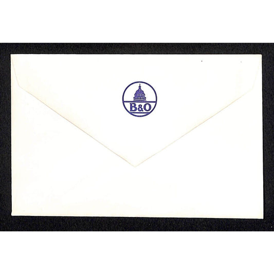 Baltimore & Ohio Railroad Stationary Unused 3 1/2" x 5 3/8" Envelope