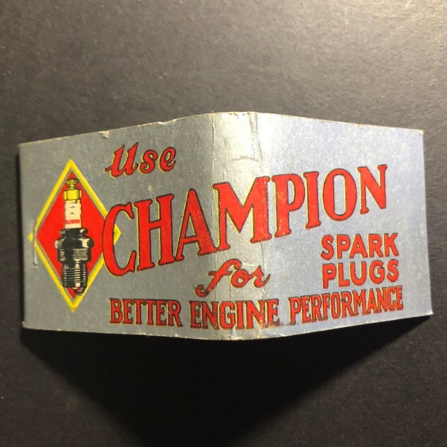 Champion Spark Plugs Matchbook c1930's Full 20-Strike VGC Scarce