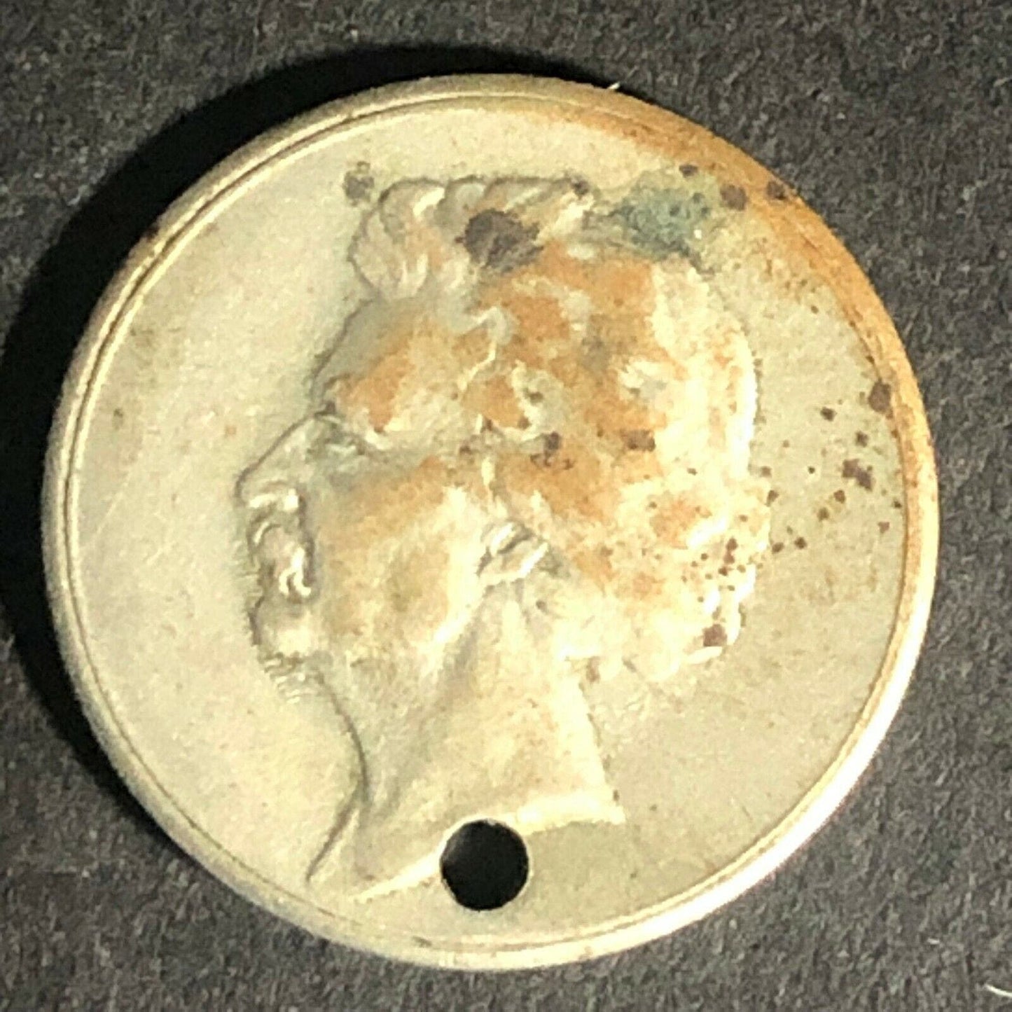 Scarce Mark Twain Hannibal Transportation Co. MO Full Fare Brass Token 16mm