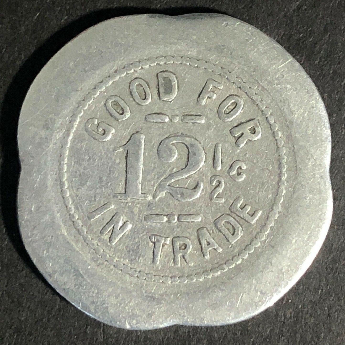 Aberdeen Washington Token Elks Club 593 Aluminum G/F 12.5c In Trade 28mm