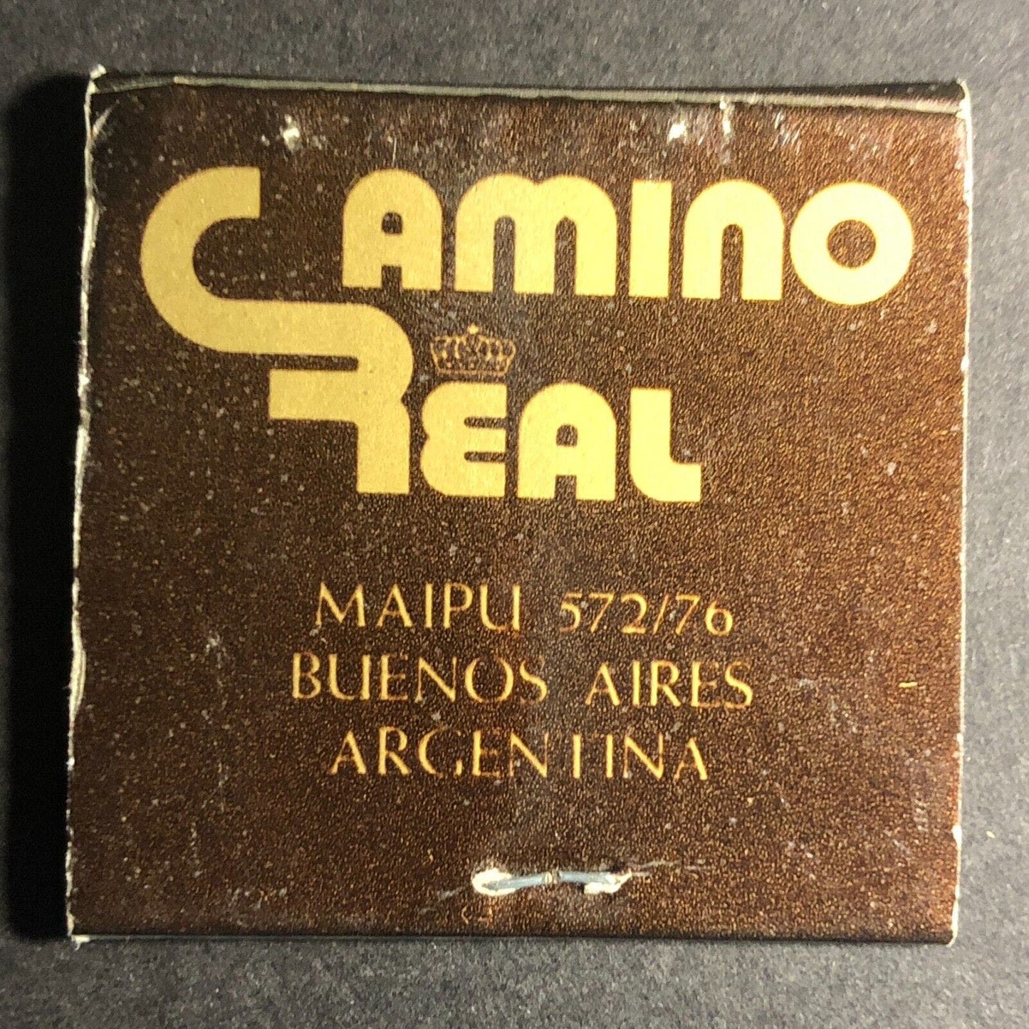 Buenos Aires Camino Real Hotel Nearly Full Matchbook c1960's-73 Scarce