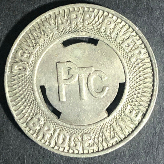 Brass Transit Token Philadelphia / Camden Delaware River Line Bridge 22mm (1833)