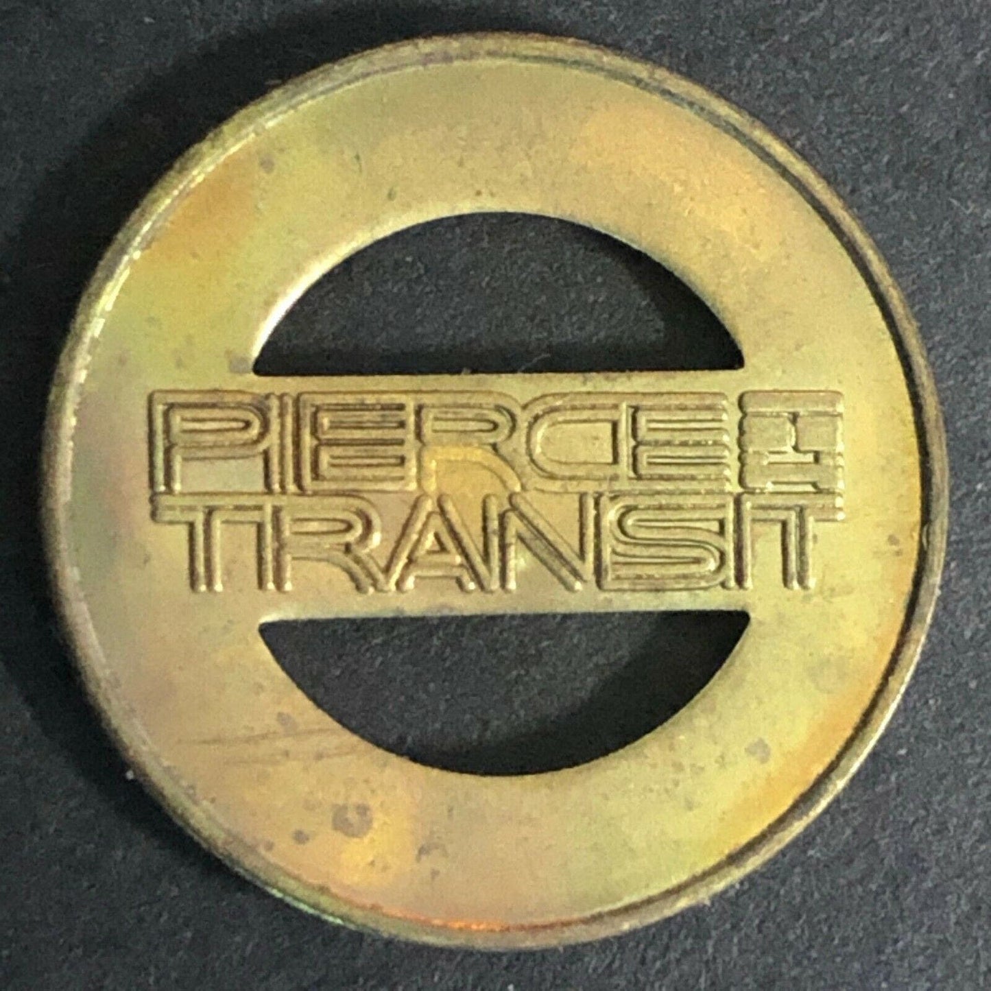 Vintage 16mm Pierce Transit (Tacoma, WA) Brass Token
