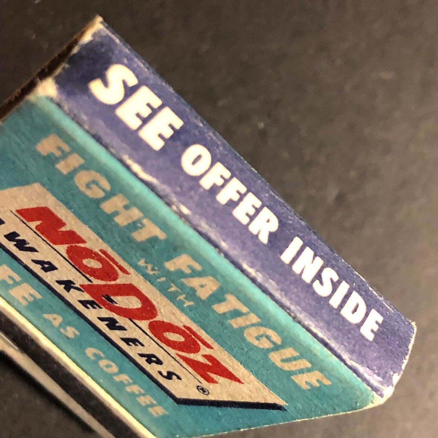 NoDoz Awakeners Full 20-Strike Matchbook c1940's-50's VGC Scarce