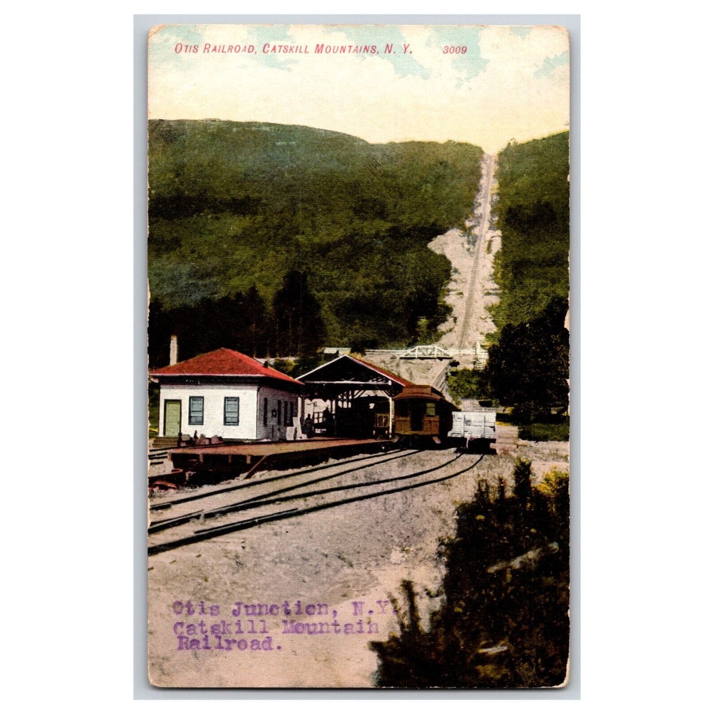 Otis Railroad, Catskill Mountains, NY Railroad Postcard Incline c1910-15 NP