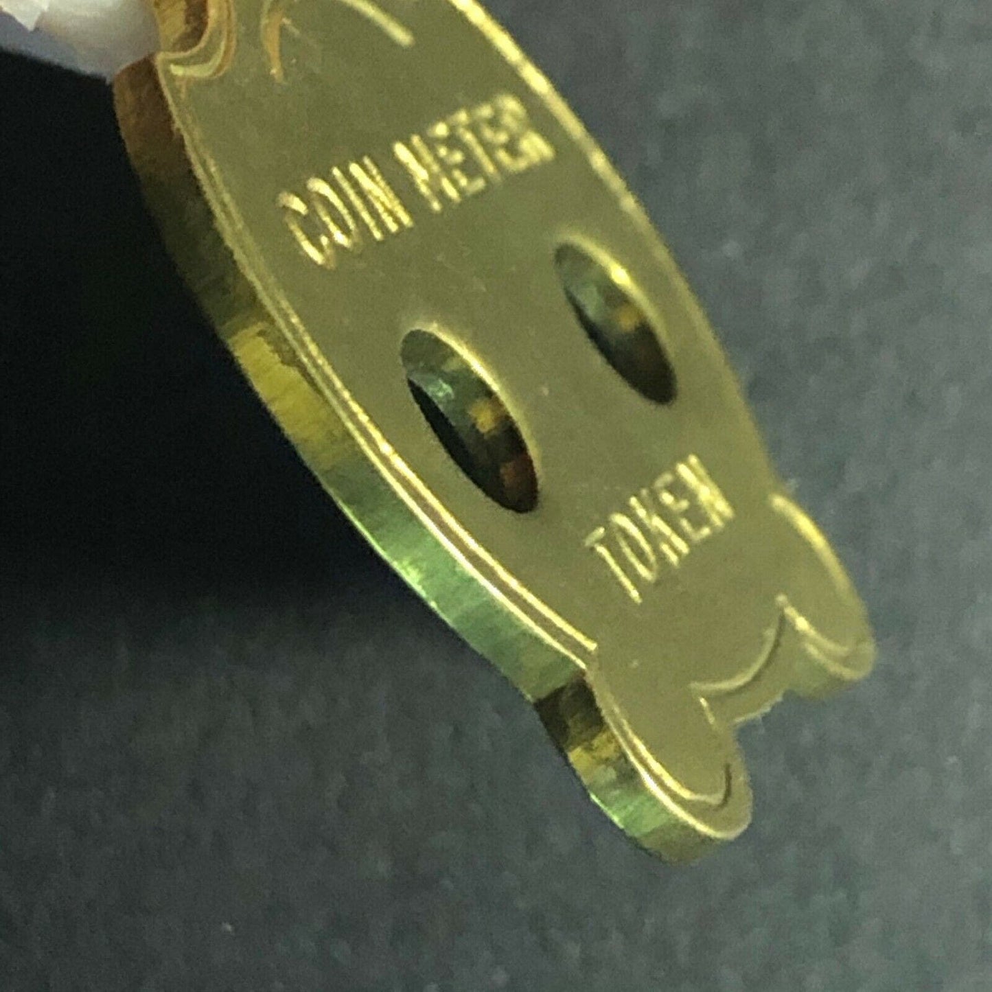 24mm Vintage Animal Shaped (Cat - Panda?) Coin Meter Brass Token - Fauver Coll.