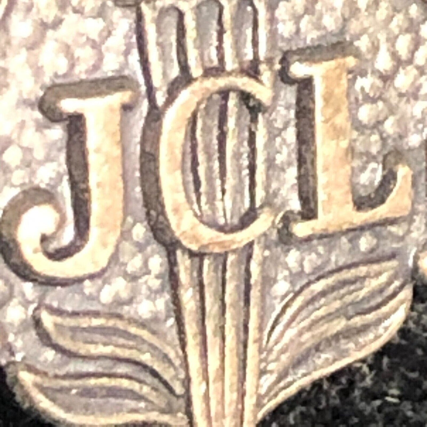 Vintage JCL Junior Classical League w/ Torch Pinback Lapel Pin - Sterling