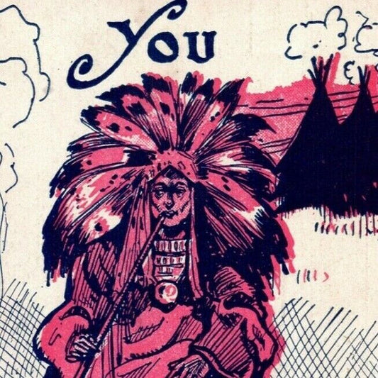 "You Smoke Up" c1905 Vintage Undivided Unposted Comic Humor Postcard