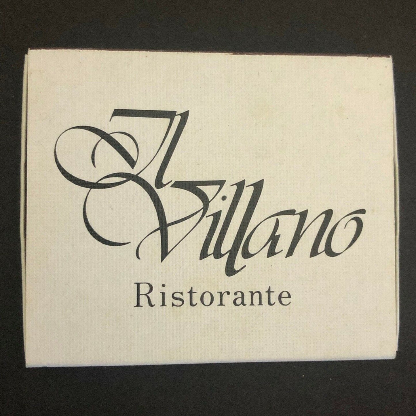 c1970's-80's Wooden Matchbox Matchbook - Il Villano Ristorante Westport, CT